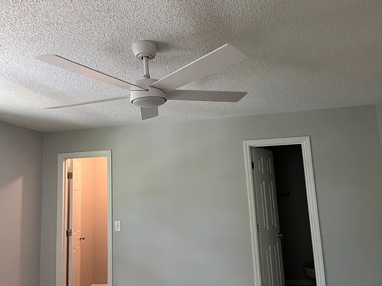 New ceiling fans in bedrooms, family rooms and kitchen.