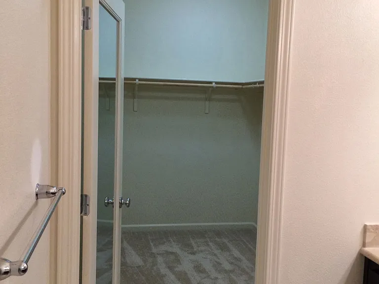 Walk-in closed in master bed