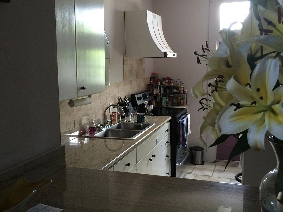 View of kitchen from living room