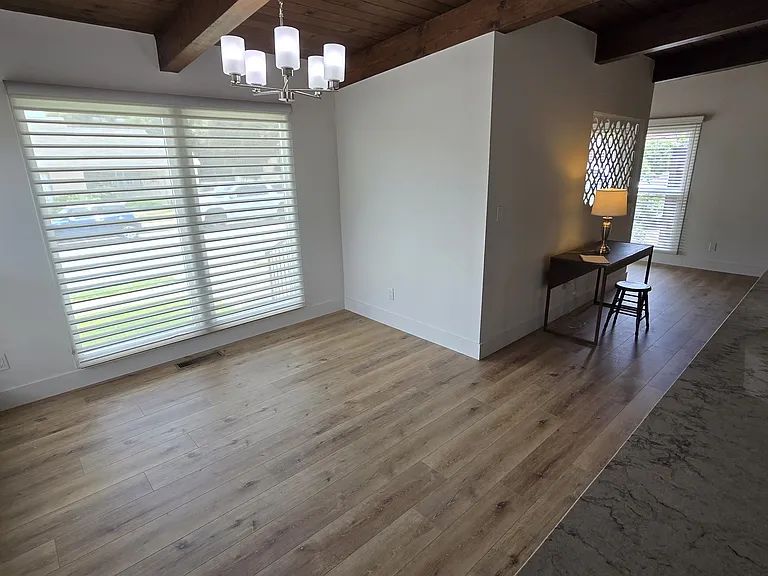Dining room connected to living room