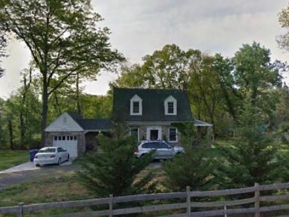 Street view of the front of the house