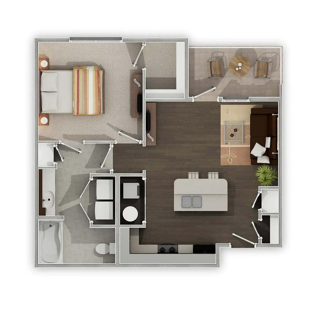 Floor plan The Bakken - Furnished