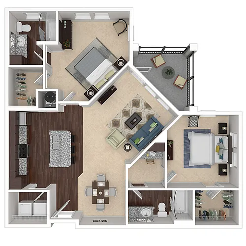 Floor plan 2B