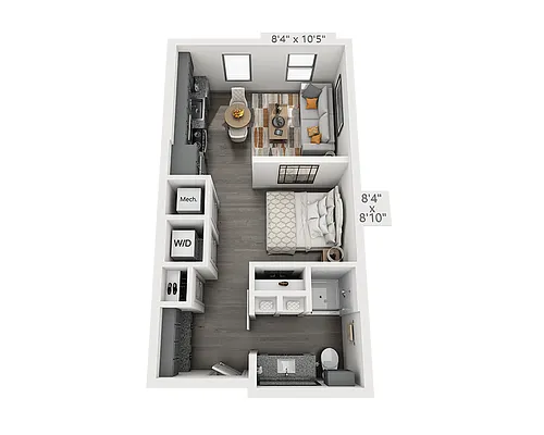 Floor plan Studio E1D-II