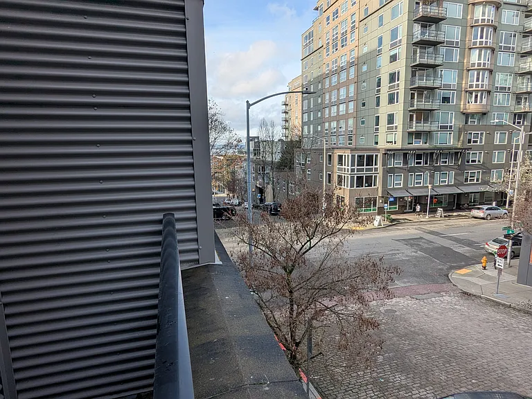 Standing on your balcony looking west towards Western Ave. Peak a boo water views here. You are one block from sculpture park.