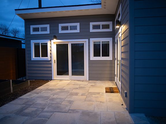 Separate patio.
