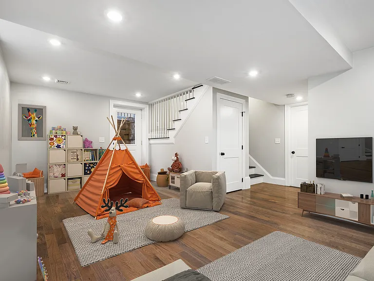 Virtually staged Living room