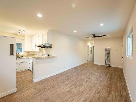 Kitchen & Living Room with New Flooring