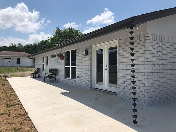 Extended back patio.