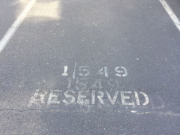Reserved Parking space