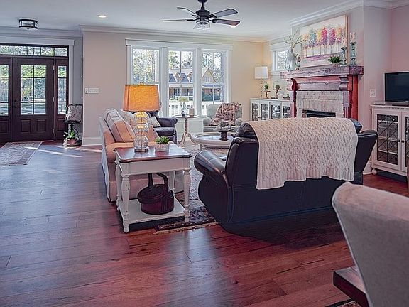 Living Area with Fireplace