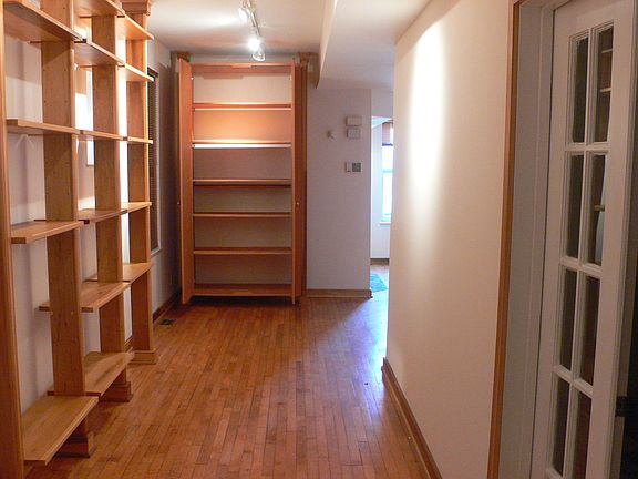 Custom built walnut cabinet