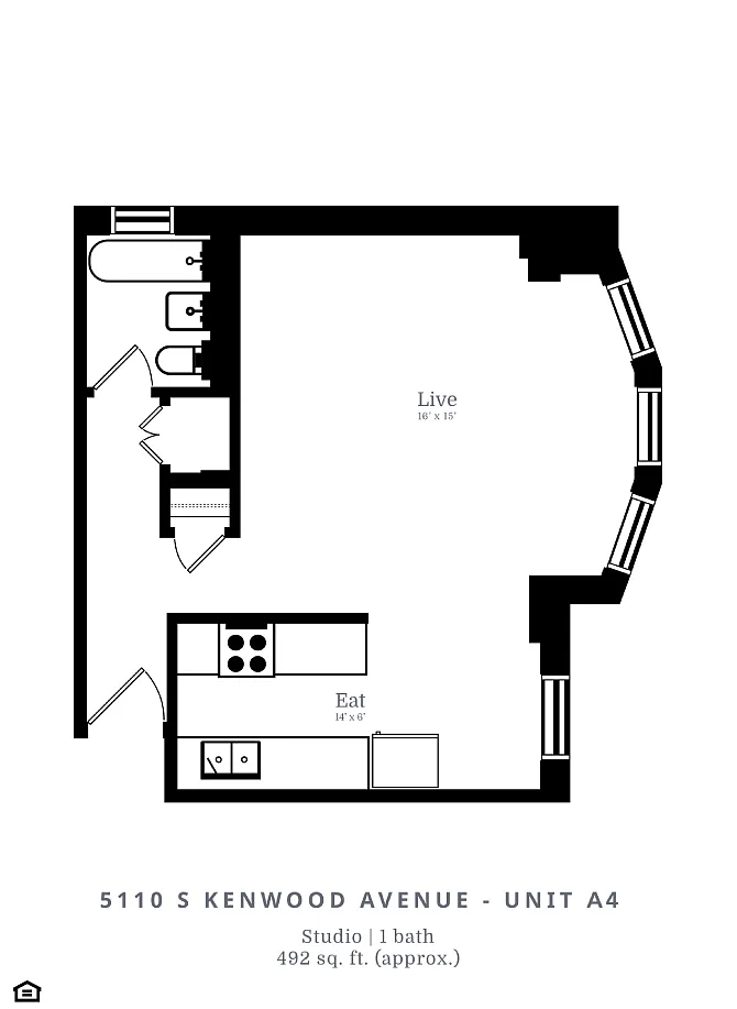 Floor plan Studio (A4)
