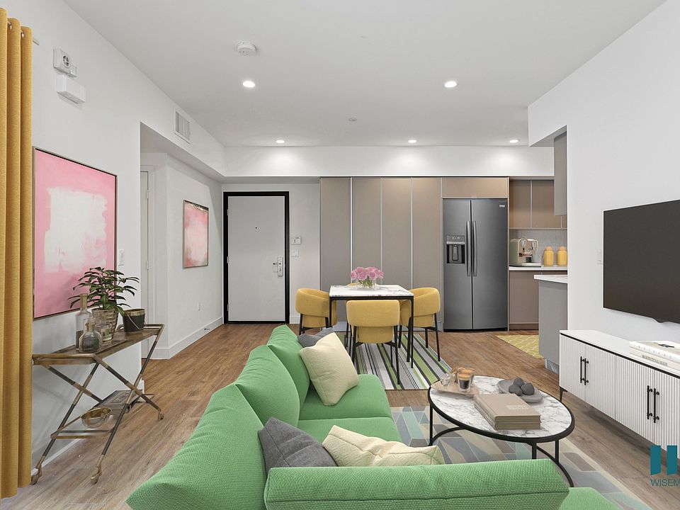 Living Room, Dining, and Kitchen Space
