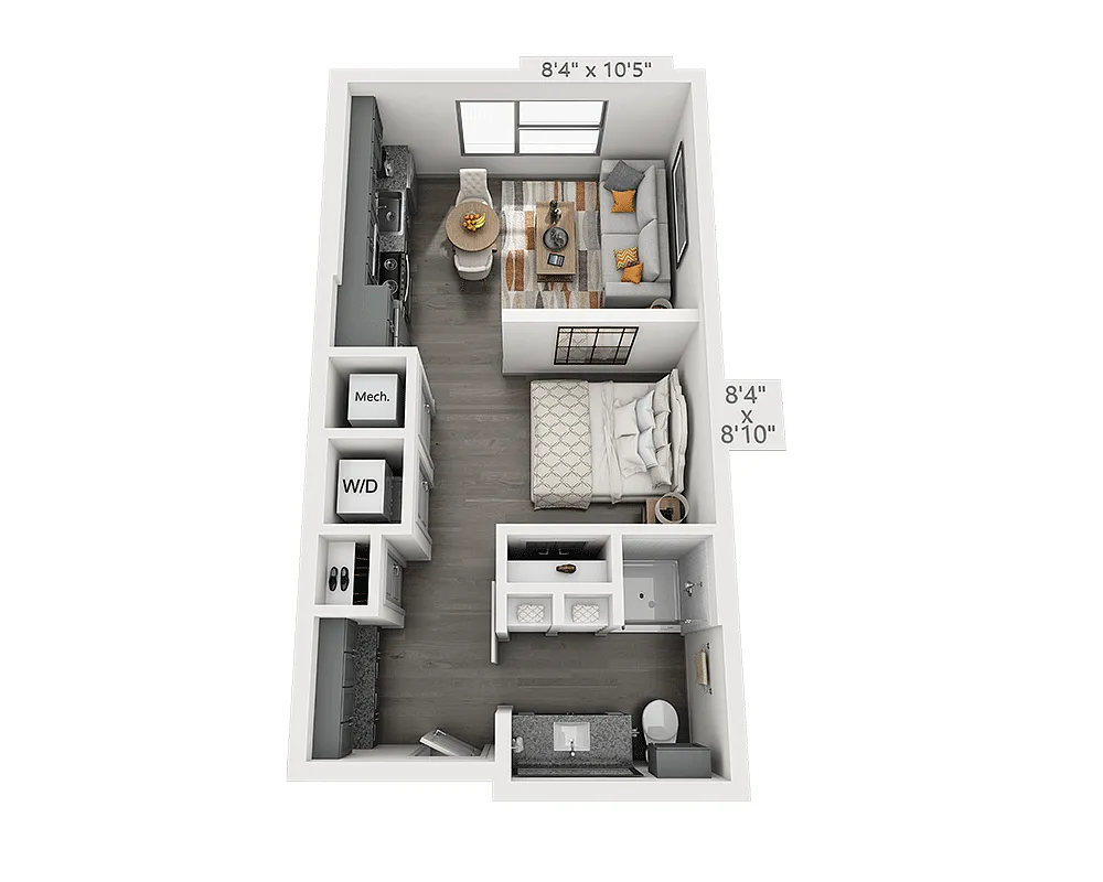 Floor plan Studio E1B-II