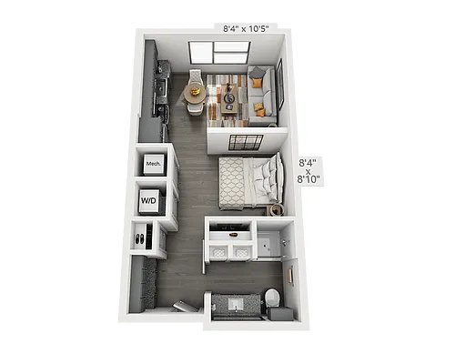 Floor plan Studio E1B-II
