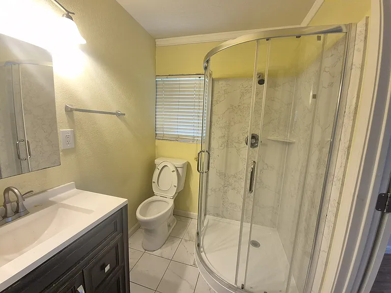 Newly remodeled ensuite private bath with brand new shower!