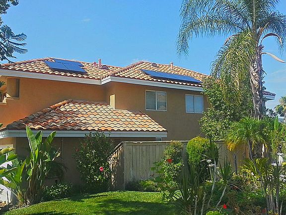 View of the rooftop solar