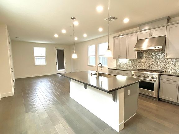open floor plan for living room and kitchen