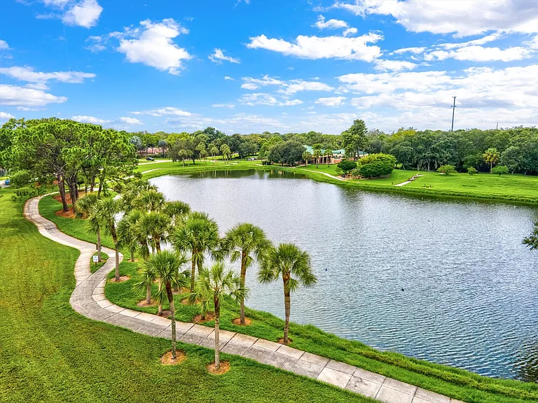View of walking/biking paths within the Meadows.