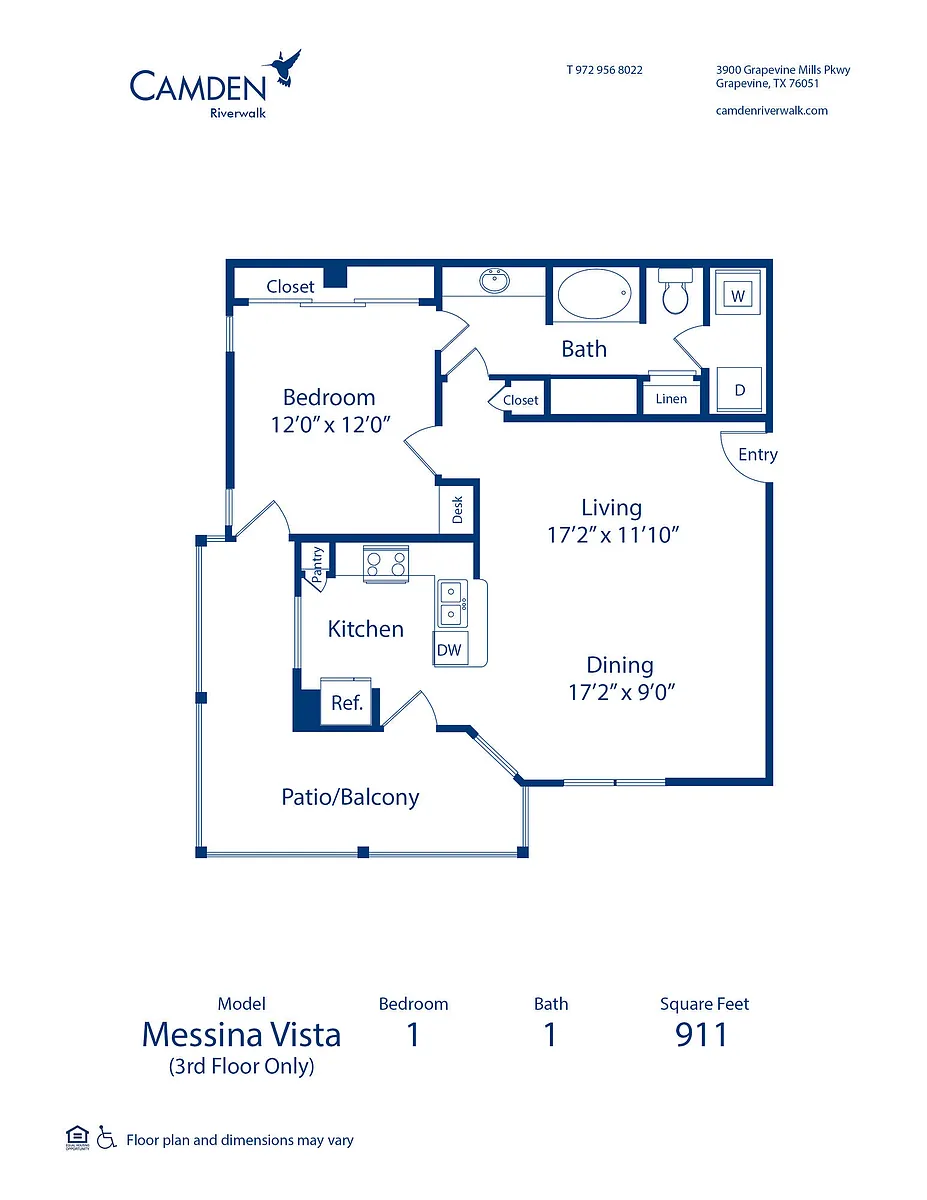 Floor plan Messina Vista