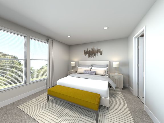 Virtually Staged Primary Suite