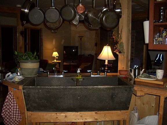 soapstone sink in kit.