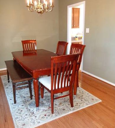 Hardwood in dining room