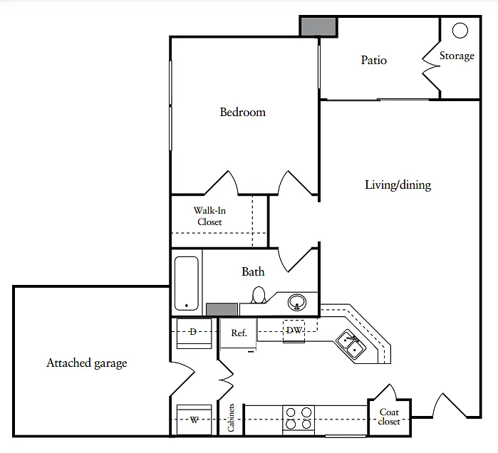Floor plan 681 - attached garage