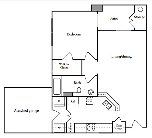 Floor plan 681 - attached garage