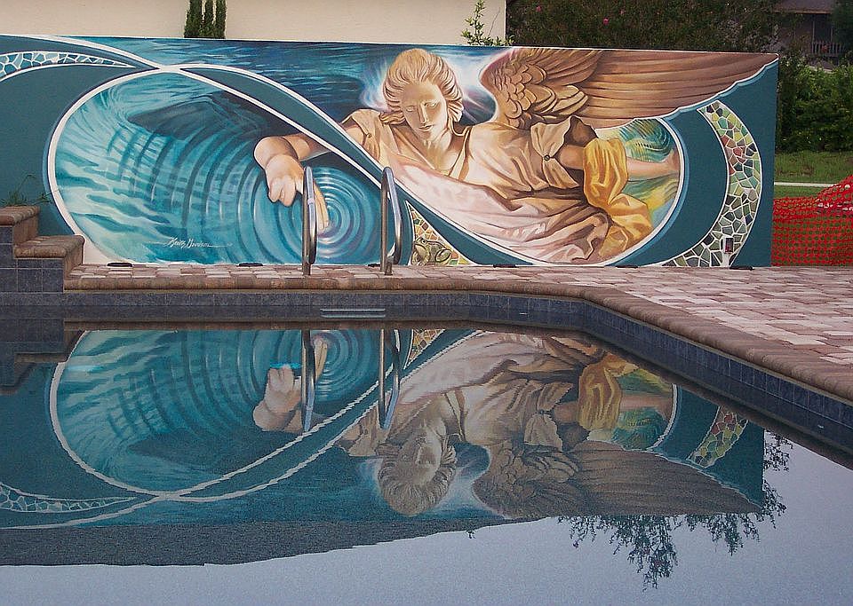 pool mural