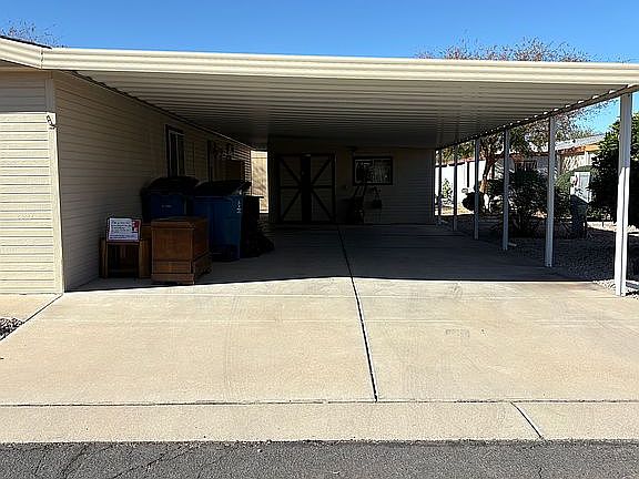 Covered double carport