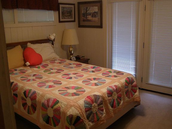 One of three bedrooms