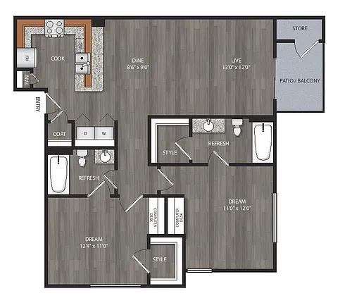 Floor plan B2