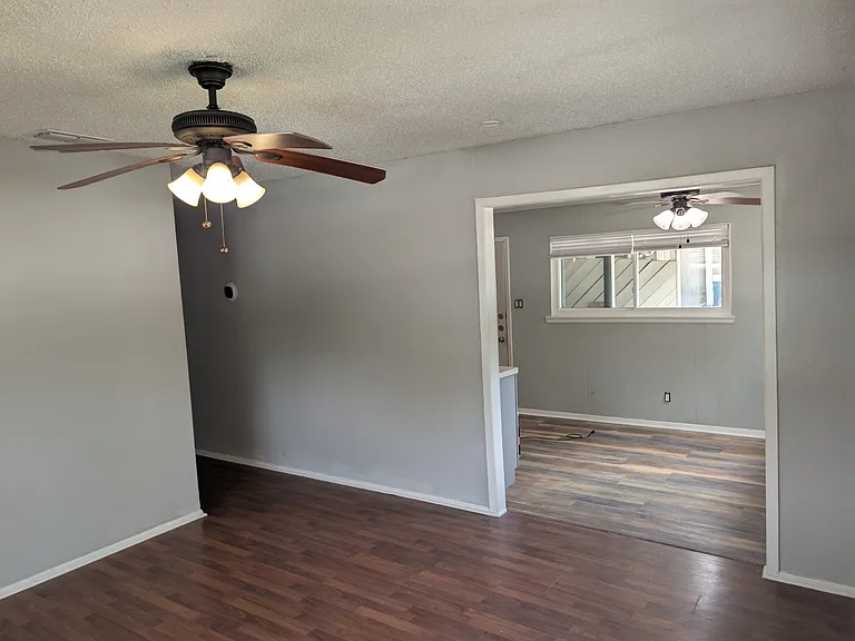 living room + dinning room