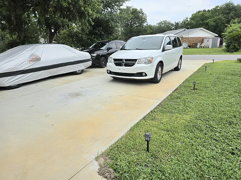 Your parking is where you see the white van here.