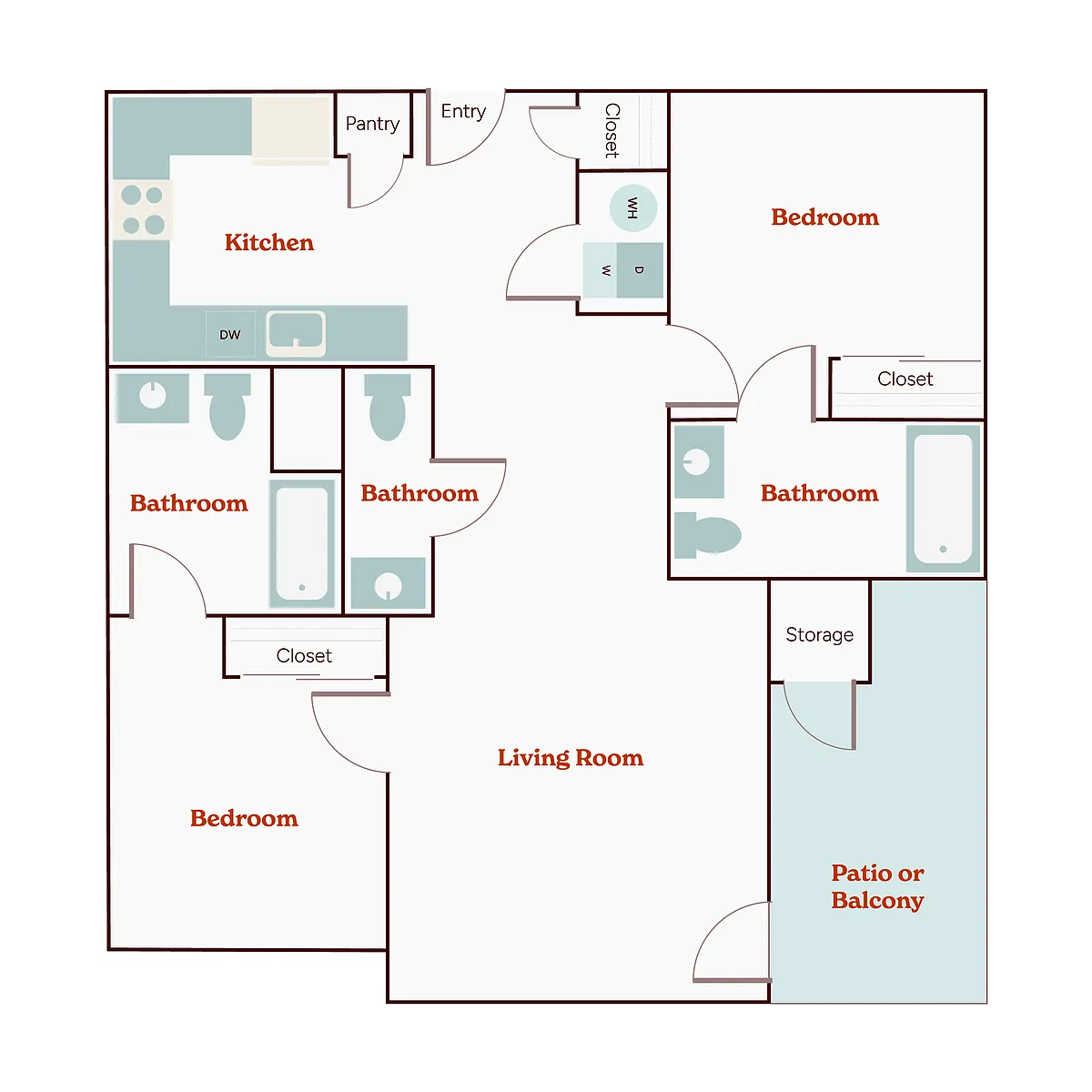 Floor plan 2x2.5 - C2