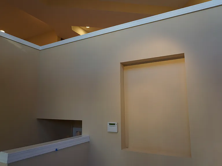 Two story high entry .