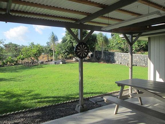 Backyard sitting and entertaining area