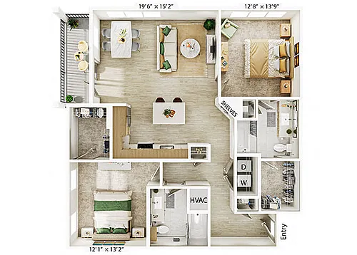 Floor plan B3