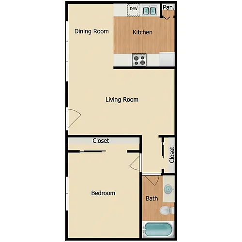 Floor plan Plan 1A