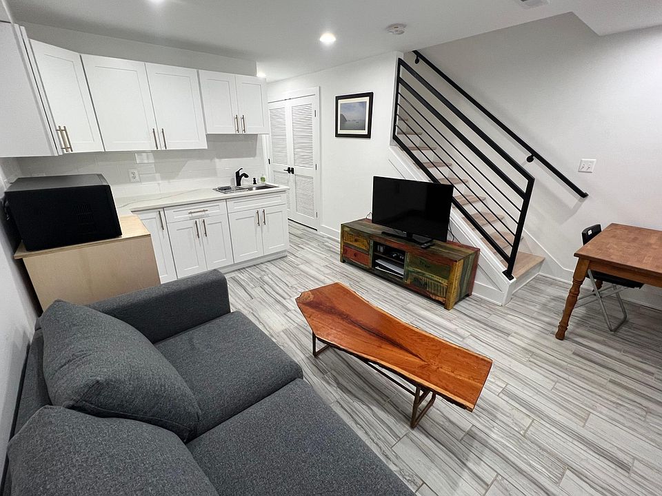 Living area and kitchenette