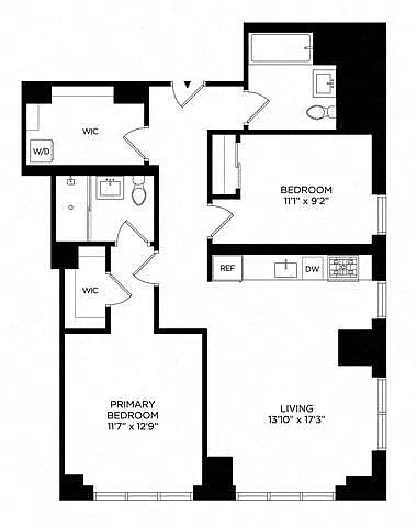 Floor plan 2AP West