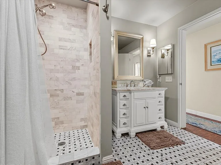 Guest Bathroom with large shower