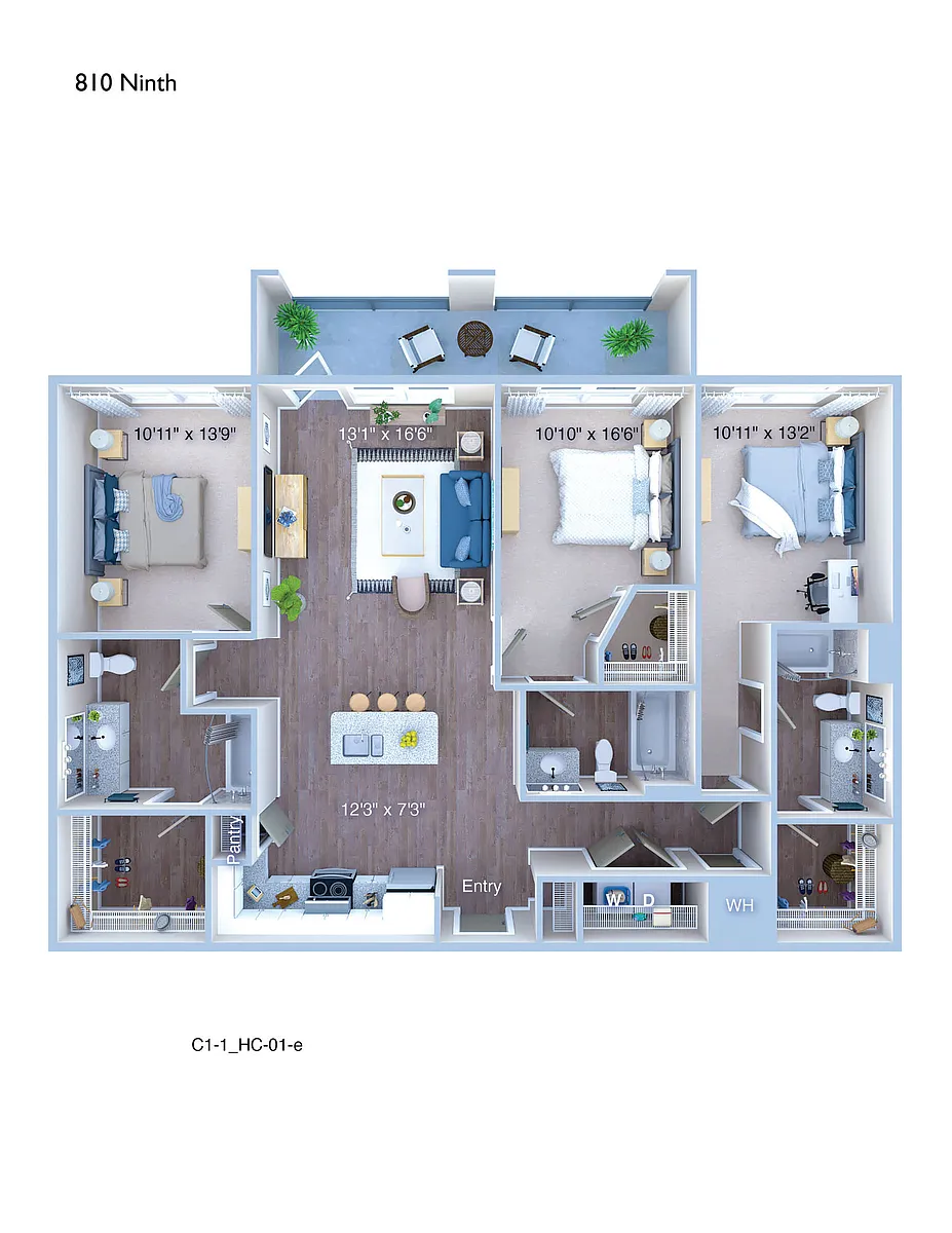 Floor plan C1.1 HC