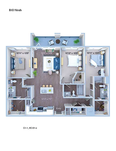 Floor plan C1.1 HC