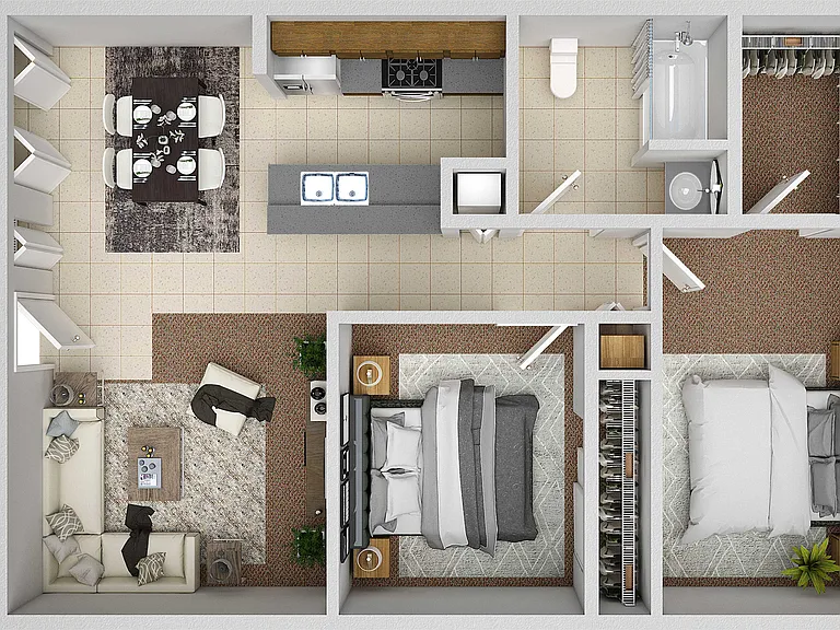 Two Bed One Bath Two Bed One Bath