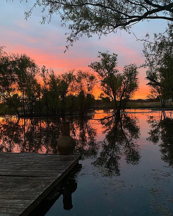 Sunset on the deck 