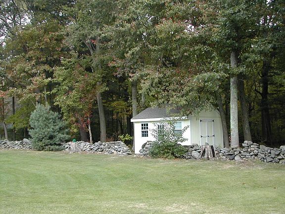 Back yard, shed