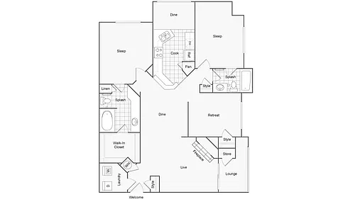 Floor plan Monogram